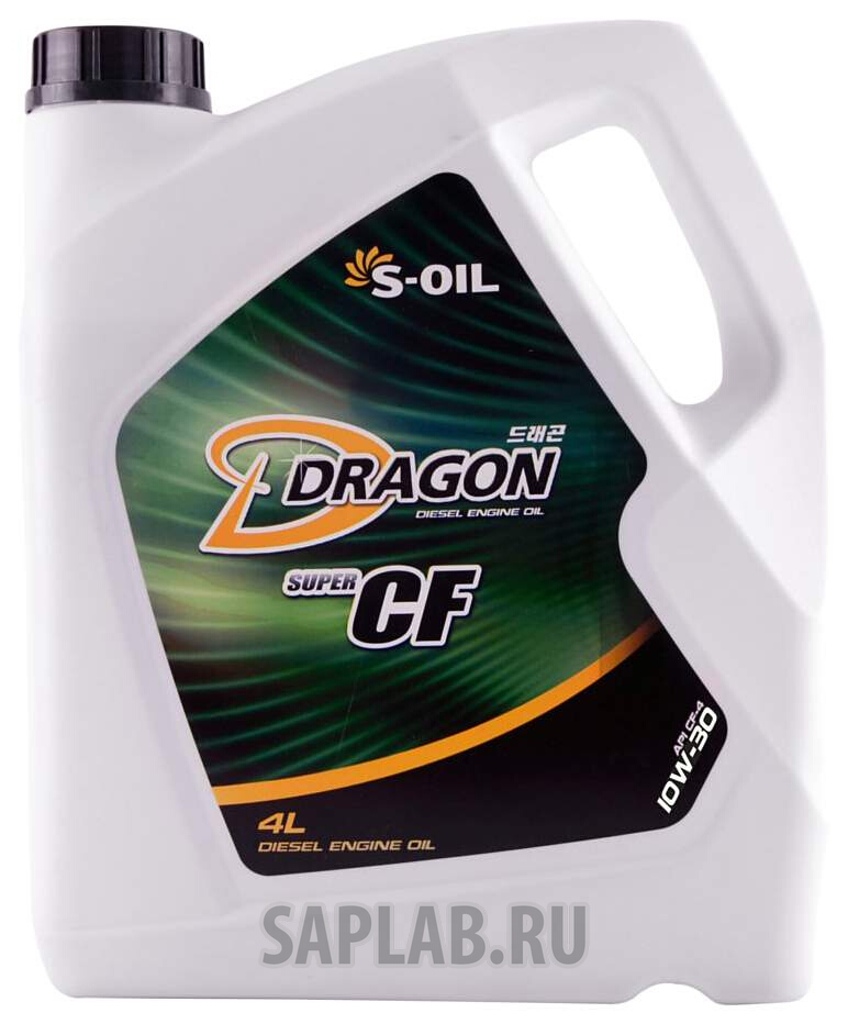 Купить запчасть S-OIL - DCF10W3004 Моторное масло S-oil Dragon Super CF 10W-30 4л