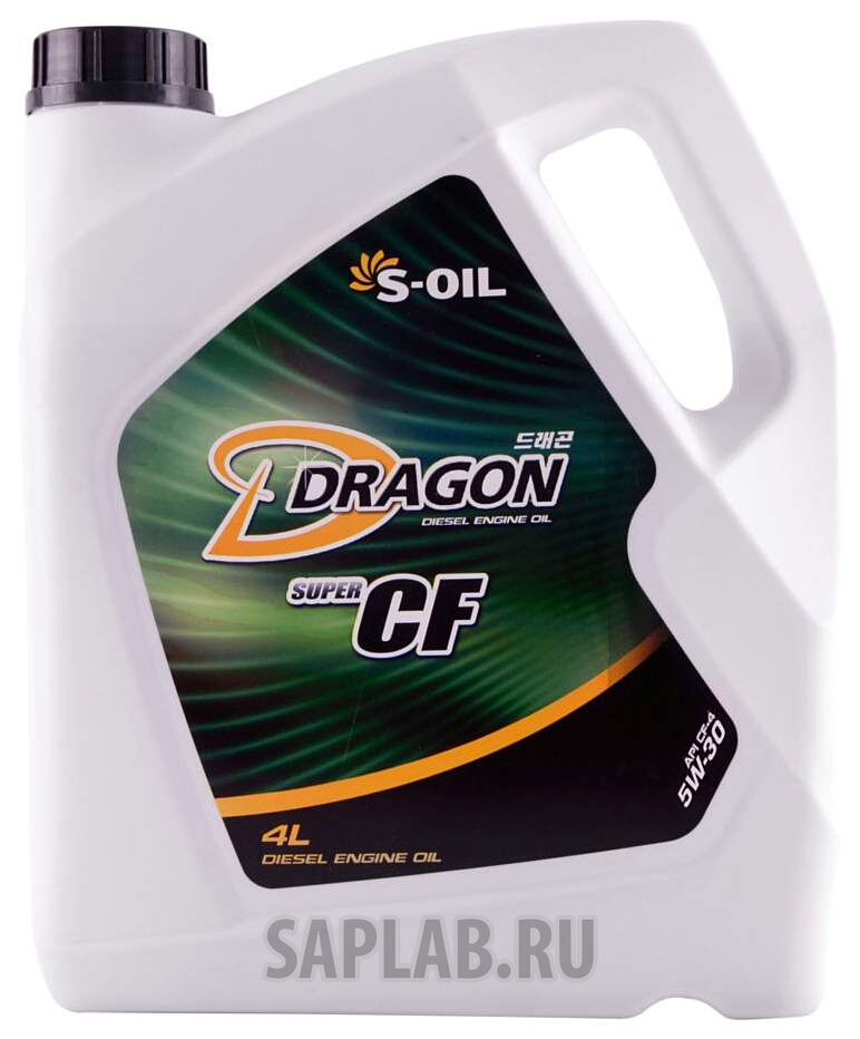 Купить запчасть S-OIL - DCF5W3004 Моторное масло S-oil Dragon Super CF 5W-30 4л