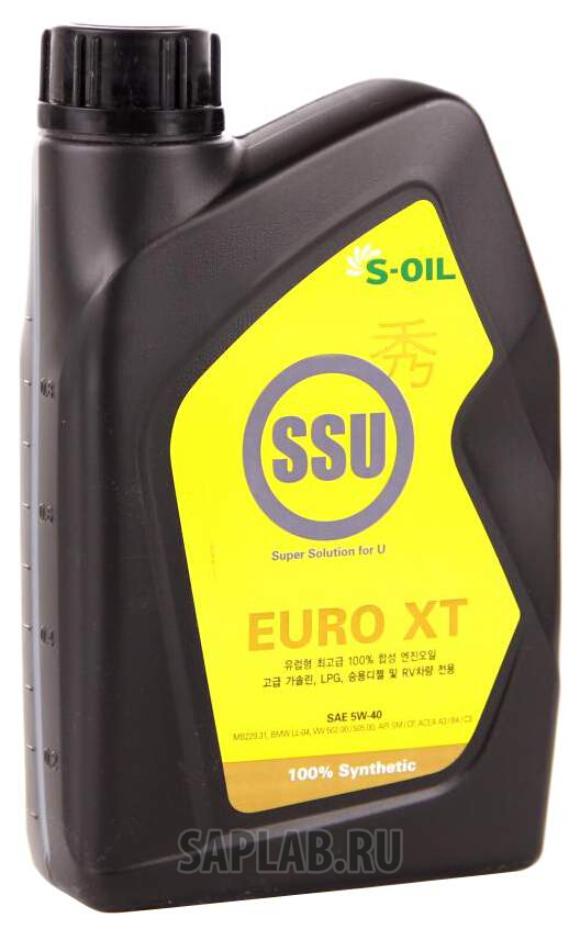 Купить запчасть S-OIL - DSSU5W40EUR01 Моторное масло S-oil SSU Euro XT 5W-40 1л