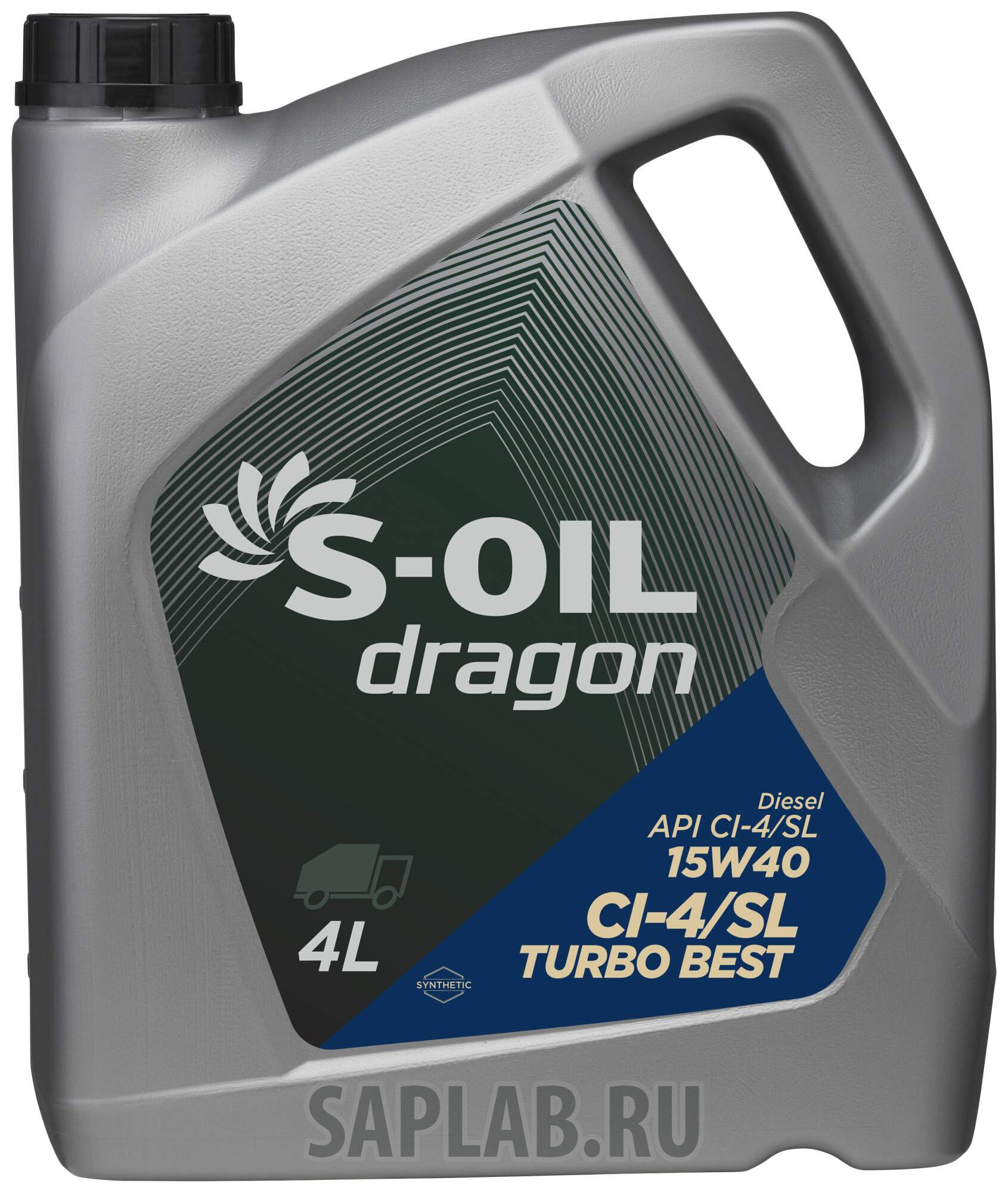 Купить запчасть S-OIL - DTB15W4004 Моторное масло S-oil Dragon Turbo Best 15W-40 4л