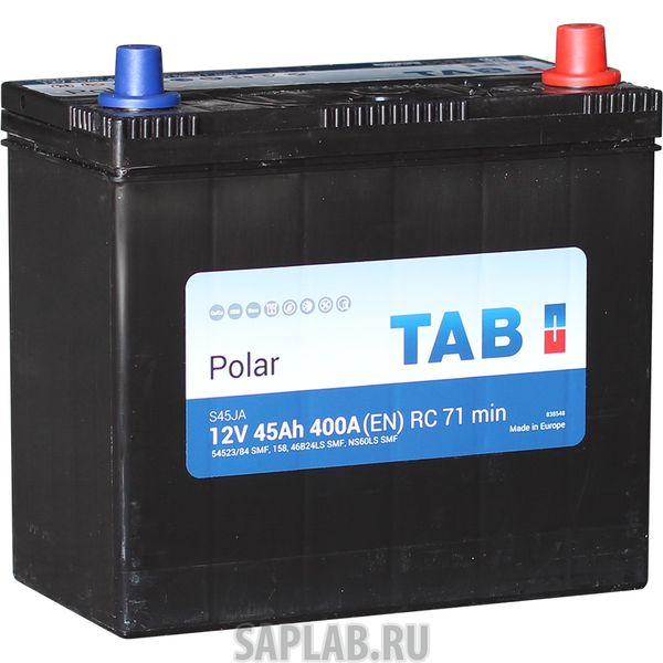 Купить запчасть  TAB - 450JISMF Аккумулятор легковой "TAB" Polar JIS MF (45Ач о/п)