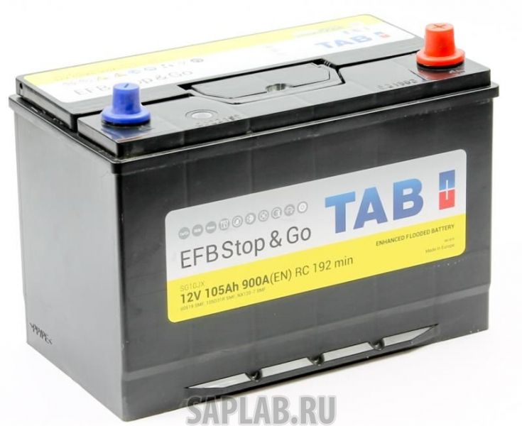 Купить запчасть  TAB_BATTERIES - 212005 Аккумулятор легковой "TAB" EFB Stop&Go; JIS 105Ач о/п