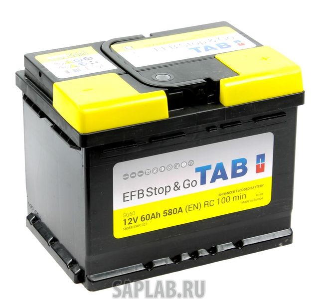 Купить запчасть  TAB_BATTERIES - 212060 Аккумулятор легковой "TAB" EFB STOP&GO; (60Ач о/п)