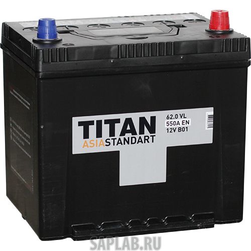 Купить запчасть  TITAN - 6СТ620D23L Аккумулятор легковой "TITAN" ASIA 62А/ч о/п (62.0) D23L