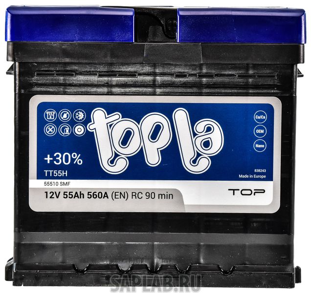 Купить запчасть  TOPLA - 118655 Аккумулятор автомобильный TOPLA TT55H 55Ач 560A 118655