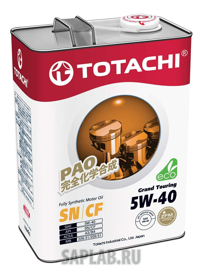 Купить запчасть TOTACHI - 4562374690844 Моторное масло Totachi Grand Touring Fully Synthetic SN 5W-40 4л