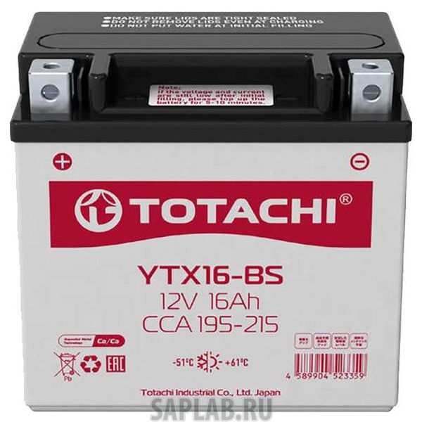 Купить запчасть  TOTACHI - 4589904523359 Аккумулятор автомобильный  TOTACHI MOTO 4589904523359 16 Ач