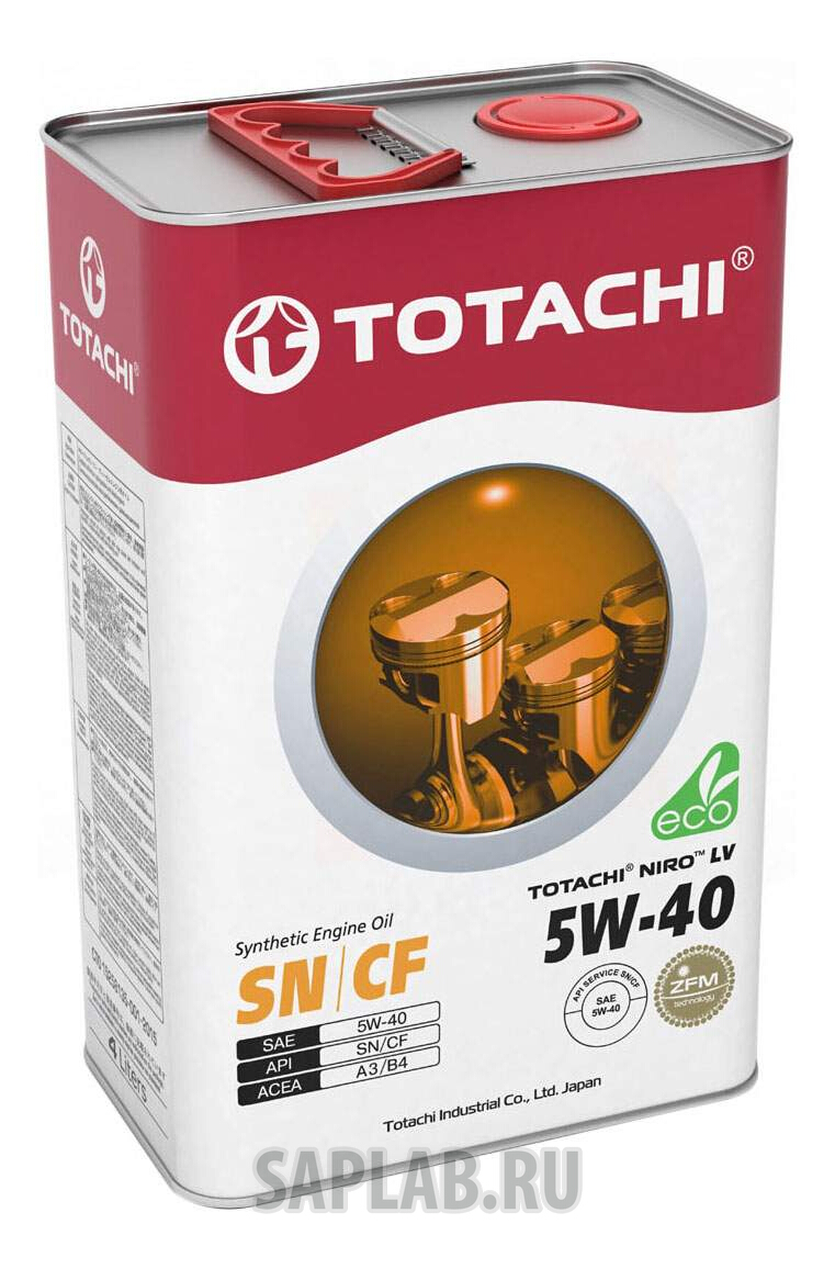 Купить запчасть TOTACHI - 4589904523540 Моторное масло Totachi Niro LV Synthetic SN/CF 5W-40 3,47 кг/4л