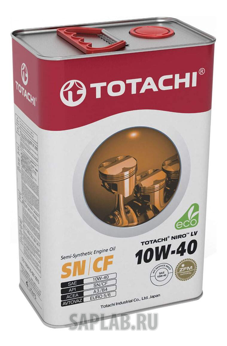 Купить запчасть TOTACHI - 4589904922039 Моторное масло Totachi Niro LV Semi-Synthetic SN/CF 10W-40 4л