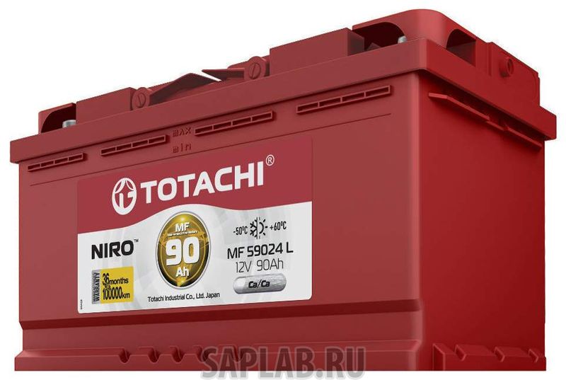 Купить запчасть  TOTACHI - 4589904925412 Аккумулятор автомобильный TOTACHI NIRO MF 59024,  90а/ч L 4589904925412