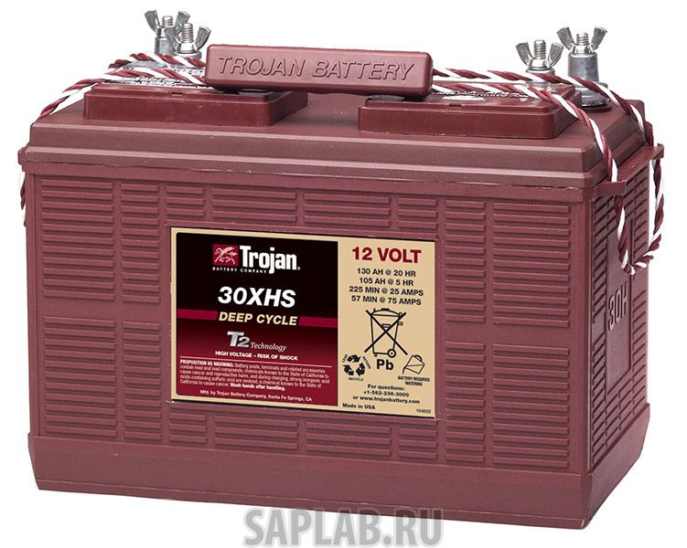 Купить запчасть  TROJAN - 30XHS Аккумулятор TROJAN 30XHS 12V 130A (355х171х256)