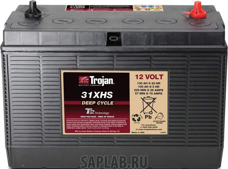 Купить запчасть  TROJAN - 31XHS Аккумулятор TROJAN 31XHS 12V 130A (329х171х243)