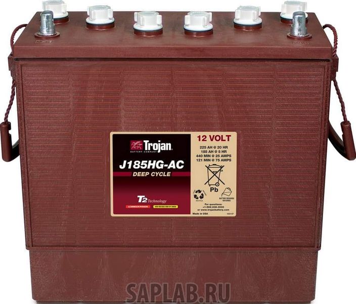 Купить запчасть  TROJAN - J185HGAC Аккумулятор TROJAN J185HG-AC 12V 225A (394х175х372)