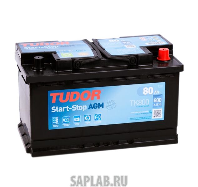 Купить запчасть  TUDOR - TK800 Аккумулятор Tudor Agm 80 А/Ч Обратная R  En 800a 315x175x190 Tk800 Tk800 TUDOR арт. TK800