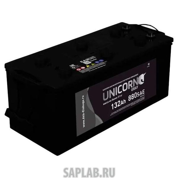 Купить запчасть  UNICORN - 132EURO880A Аккумулятор UNICORN GREY 132 euro 880A 513x182x240