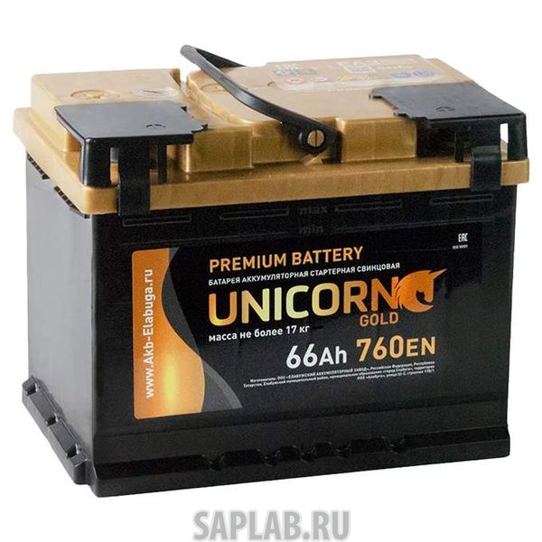 Купить запчасть  UNICORN - 66L760A Аккумулятор UNICORN GOLD 66L 760A 242x175x190