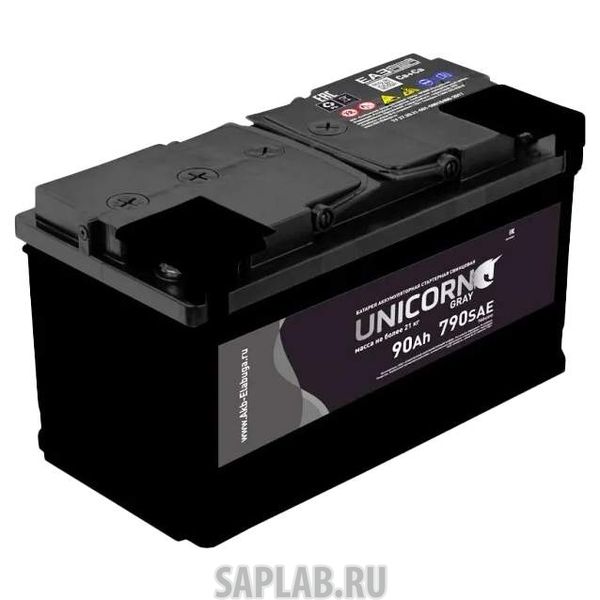 Купить запчасть  UNICORN - 90L720A Аккумулятор UNICORN GREY 90L 720A 353x175x190