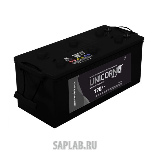 Купить запчасть  UNICORN - BLACK190EURO1100A Аккумулятор UNICORN BLACK 190 euro 1100А 513х223х217