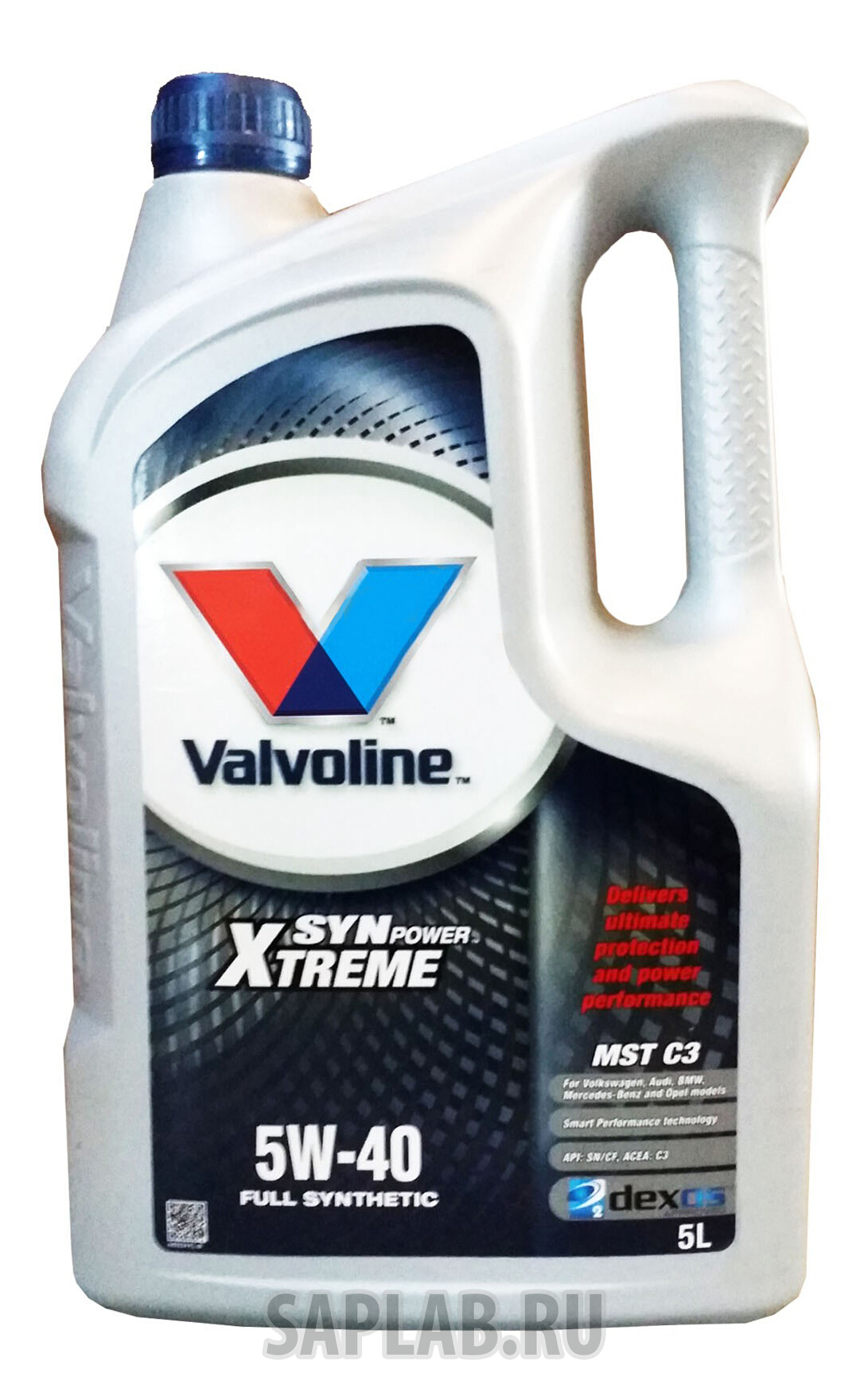 Купить запчасть VALVOLINE - 842034 Моторное масло Valvoline Synpower Xtreme MST C3 SAE 5W-40 5л