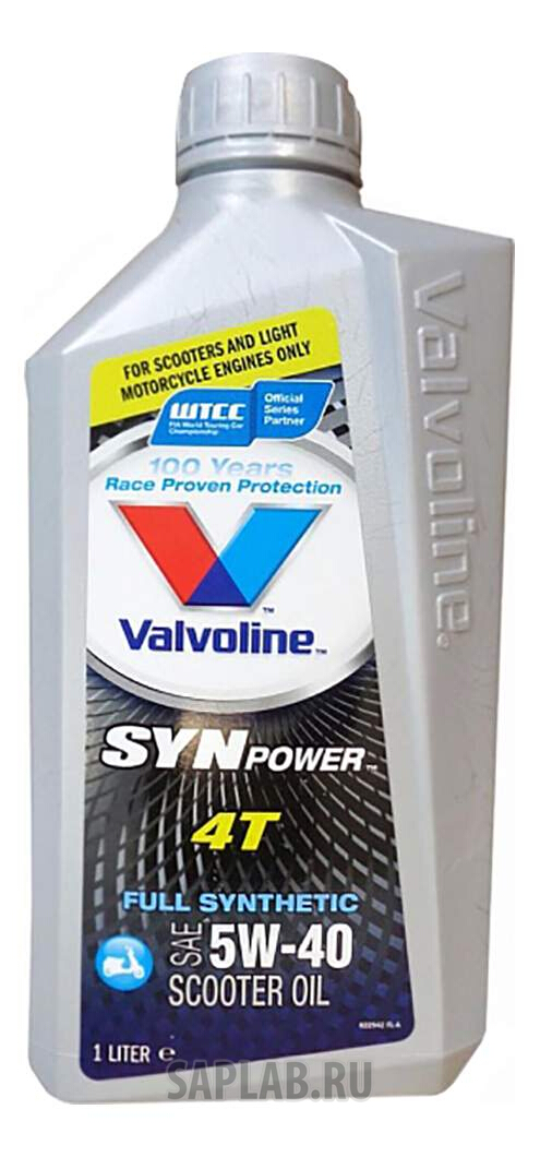 Купить запчасть VALVOLINE - 862060 Моторное масло Valvoline SynPower 4T 5W-40 1л