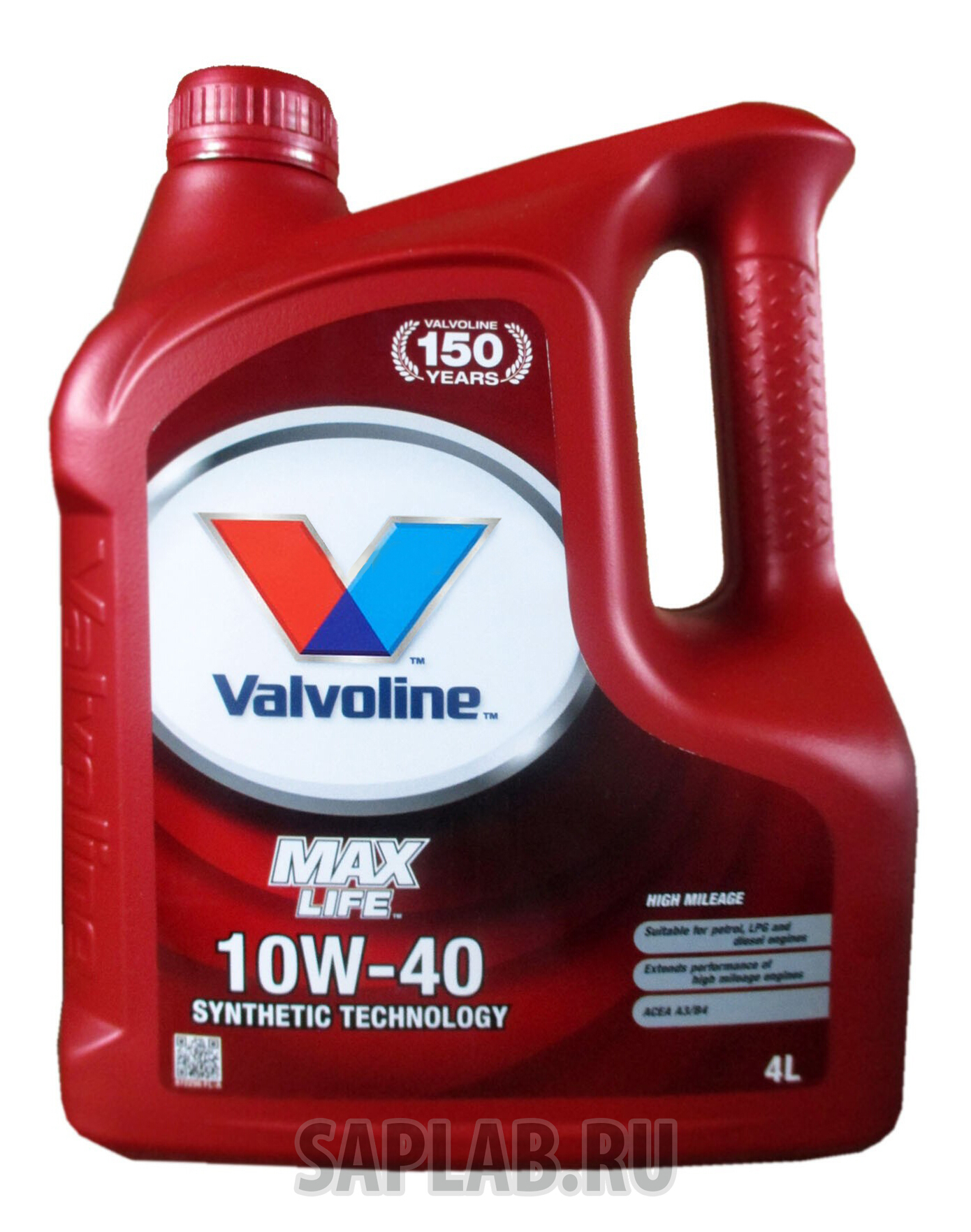 Купить запчасть VALVOLINE - 872296 Моторное масло Valvoline Maxlife SAE 10W-40 4л