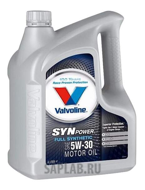 Купить запчасть VALVOLINE - 872378 Моторное масло Valvoline Synpower Full Synthetic SAE 5W-30 4л