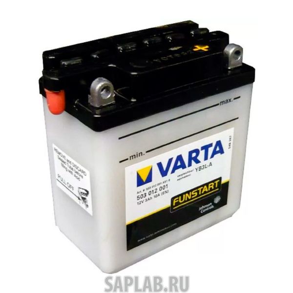 Купить запчасть  VARTA - 503012001 Аккумуляторная батарея Евро 3ah 30a 100/58/112 Yb3l-A Moto Varta 503012001