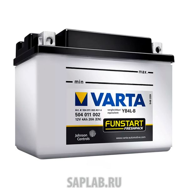 Купить запчасть  VARTA - 504011002 Аккумуляторная Батарея Powersports Freshpack [12v 4ah 50a B00] Varta