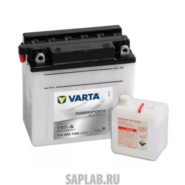 Купить запчасть  VARTA - 508013008 Аккумулятор VARTA Powersports Freshpack YB7-A