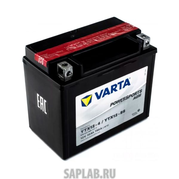 Купить запчасть  VARTA - 510012009 Аккумуляторная Батарея Powersports Agm [12v 10ah 150a B00] Varta