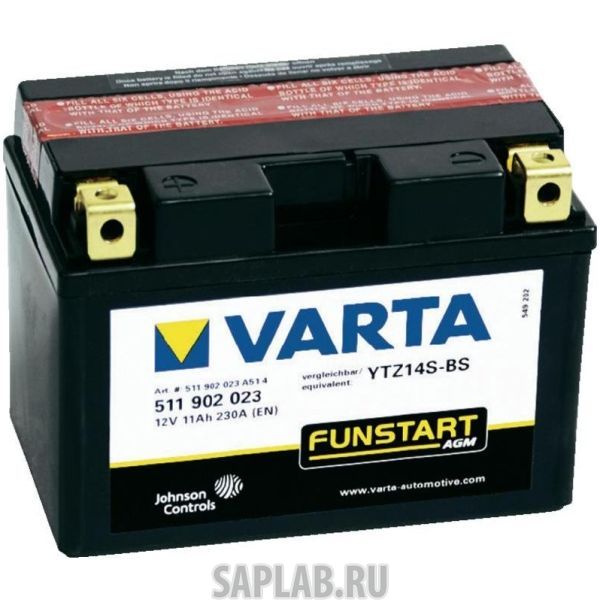 Купить запчасть  VARTA - 511902023 Аккумулятор VARTA Powersports AGM TTZ14S-BS