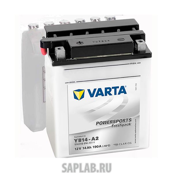 Купить запчасть  VARTA - 514012014A514 Аккумулятор мотоциклетный VARTA Powersports Freshpack 12V 14Ah 514012014A514