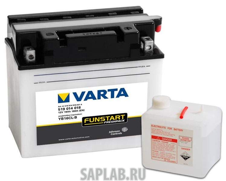 Купить запчасть  VARTA - 519014018 Аккумулятор автомобильный VARTA PowerSport Freshpack 12V 19Ah 240A B00