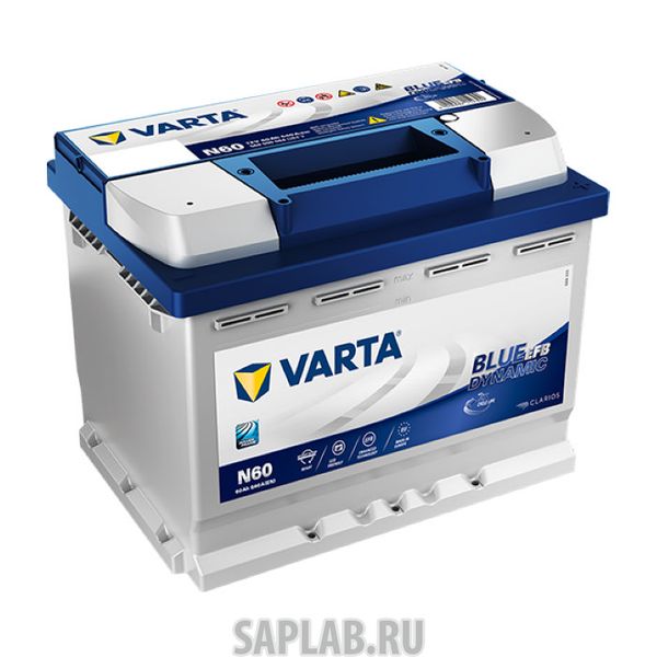 Купить запчасть  VARTA - 560500064 Аккумулятор Varta Blue Dynamic Efb 60а/Ч N60 (-/+) 12v 640a 242x175x190 560500064