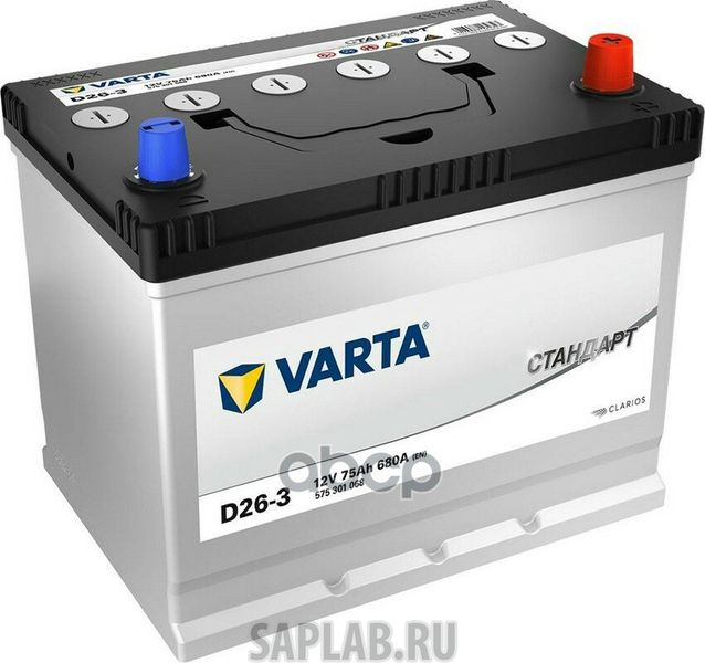 Купить запчасть  VARTA - 575301068 Акб Asia Стандарт 75a/Ч ( -/+) 12v 680a En 258x174,5х223 / 575301068 Varta 575301068