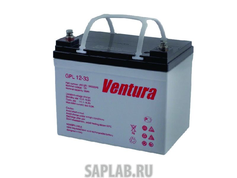 Купить запчасть  VENTURA - GPL1233 Аккумулятор Ventura GPL 12-33 12В 34Ач 195x130x180 мм Прямая (+-)