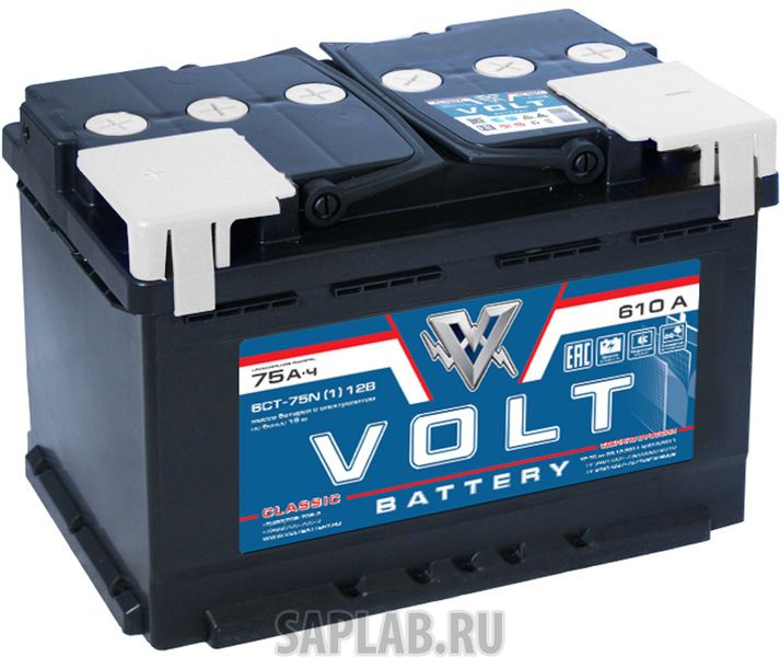 Купить запчасть  VOLT - VC7511 Аккумулятор автомобильный VOLT CLASSIC 6СТ-75.1 VC7511