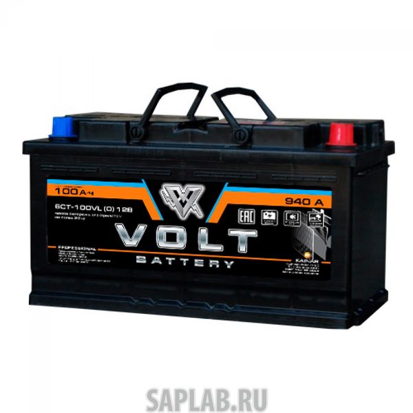 Купить запчасть  VOLT - VL10001 Автомобильный аккумулятор VOLT PRO 6СТ-100VL(0) 100 Ач (A/h) обратная полярность - VL10001