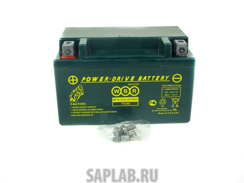 Купить  WBR 1058149116372 Аккумулятор мотоциклетный WBR MT 12-10-A 12V10AH YTZ10S