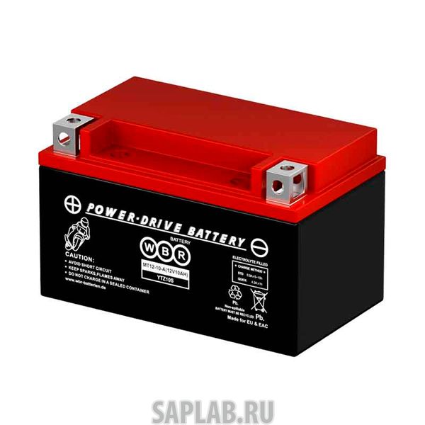 Купить запчасть  WBR - MT1210A Аккумулятор мотоциклетный WBR MT 12-10A YTZ10S 12V 10Ah AGM(залит и готов к применению)