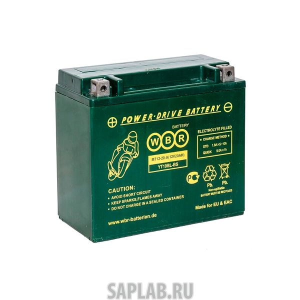 Купить запчасть  WBR - MT1220A Аккумулятор мотоциклетный WBR MT 12-20A YTX20H-BS 12V 20Ah AGM(залит и готов к применению)