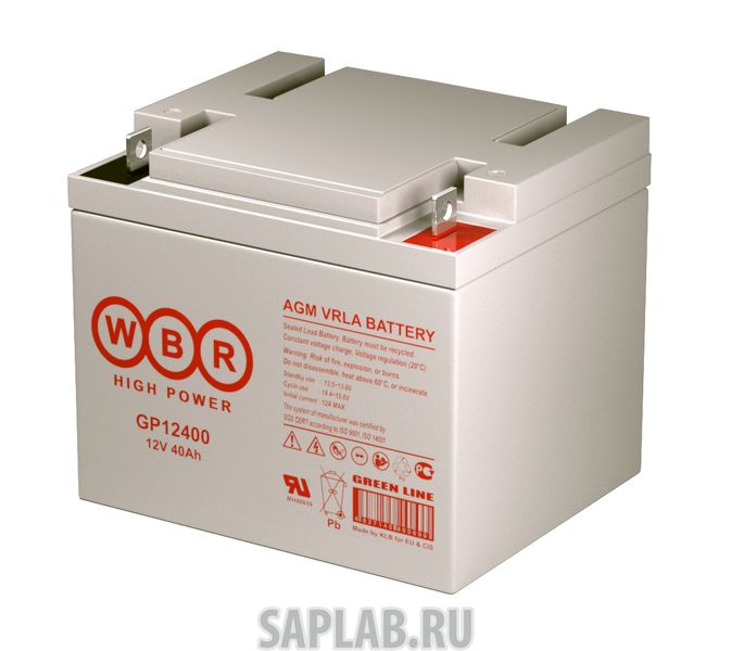 Купить запчасть  WBR - WBRGP12400 Аккумулятор WBR GP 12400 12В 40Ач 199x166x171 мм Обратная (-+)