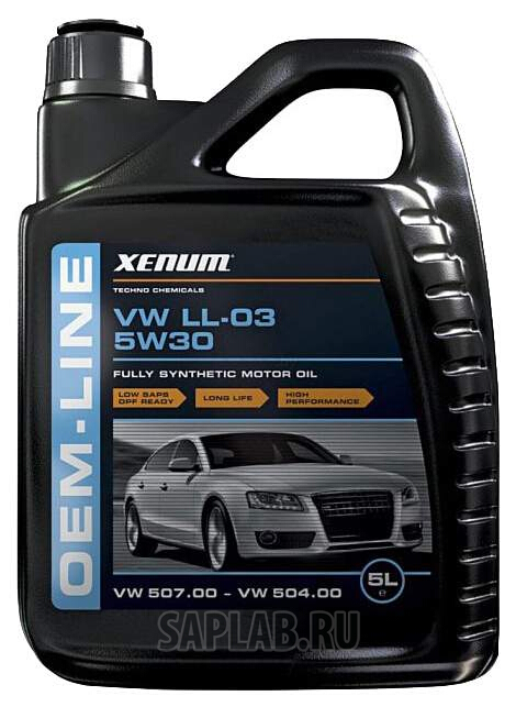 Купить запчасть XENUM - 1204005 Моторное масло Xenum Oem Line VW/Audi 5W-30 5л