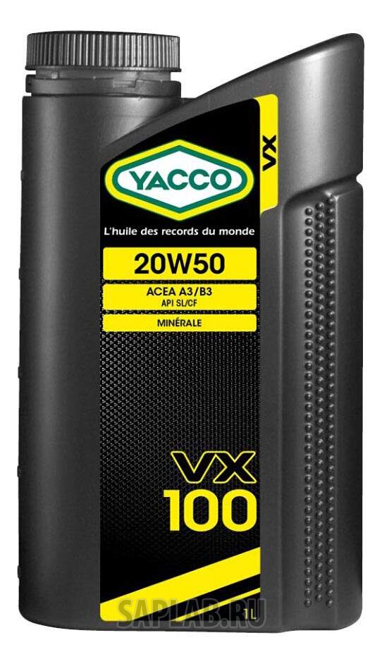 Купить запчасть YACCO - 303825 Моторное масло Yacco VX 100 SL/CF 20W-50 1л