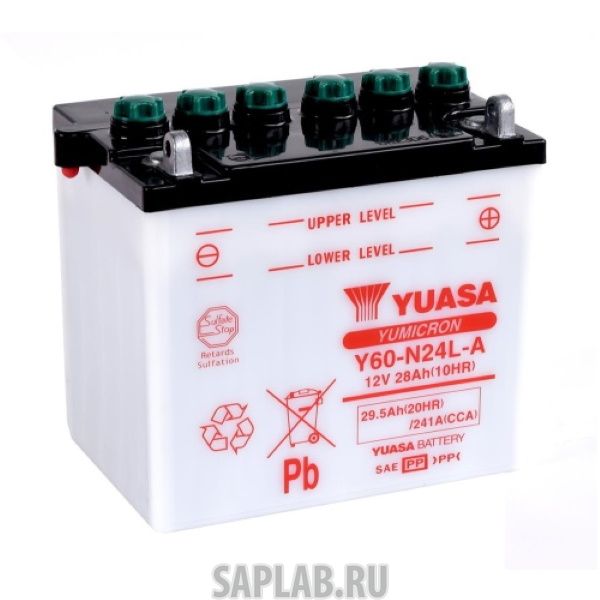 Купить запчасть  YUASA - Y60N24LA Аккумулятор YUASA Y60-N24L-A