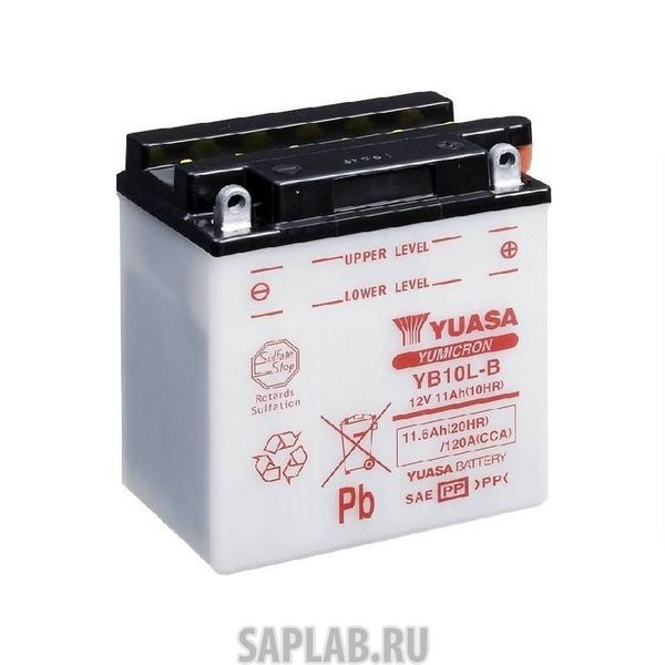 Купить запчасть  YUASA - YB10LB Аккумулятор Yuasa YB10L-B 12В 11Ач 160CCA 136x91x146 мм Обратная (-+)