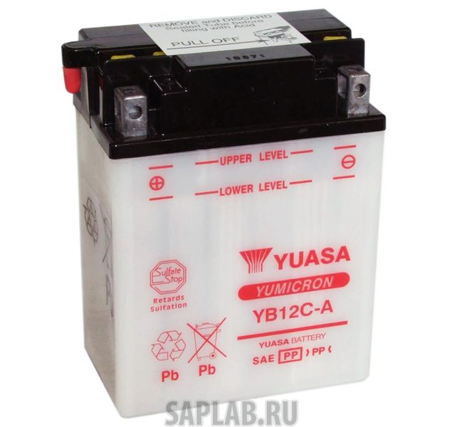 Купить запчасть  YUASA - YB12CA Аккумулятор YUASA YB12C-A (б/э) 1450