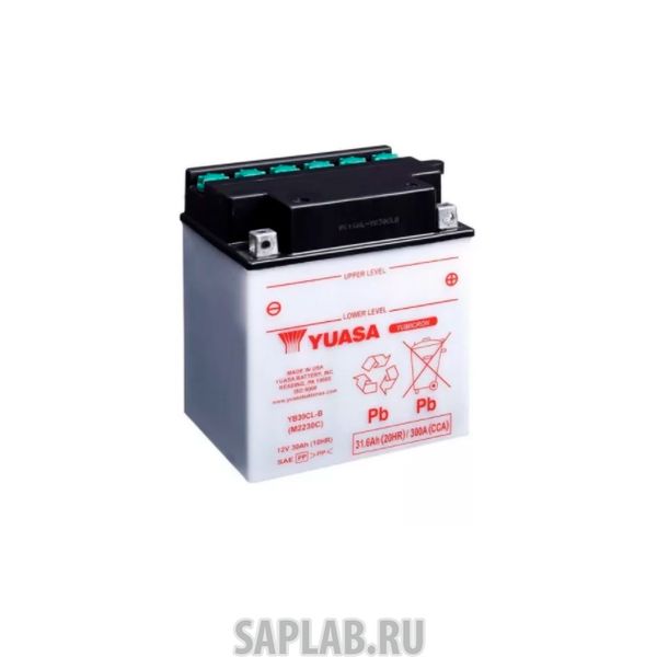 Купить запчасть  YUASA - YB30CLB Аккумулятор Yuasa YB30CL-B 12В 30Ач 300CCA 168x132x193 мм Обратная (-+)