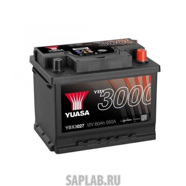 Купить запчасть  YUASA - YBX3027 Аккумулятор Yuasa SMF YBX3027 12В 60Ач 550CCA 243x175x190 мм Обратная (-+)