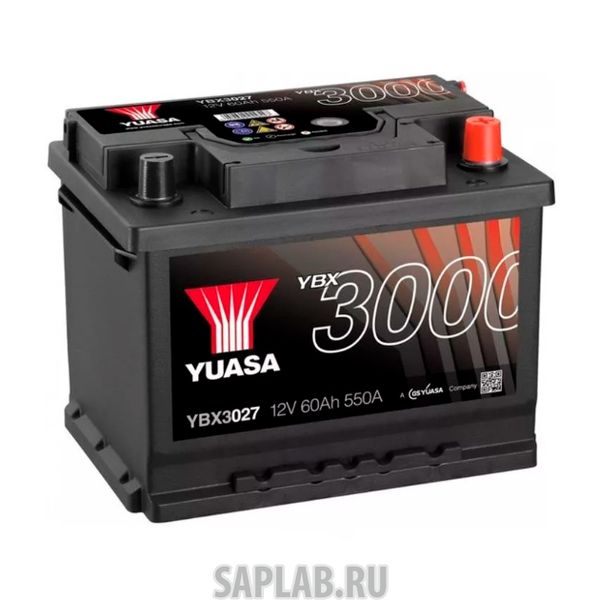 Купить запчасть  YUASA - YBX3027060 Аккумуляторная Батарея Smf[12v 60ah 550a B13] YUASA